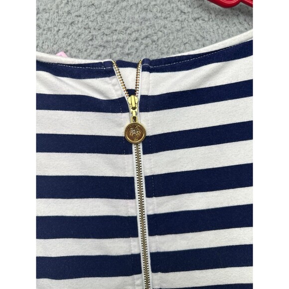 Lily Pulitzer nautical stripe navy pink dress size medium - Picture 8 of 10